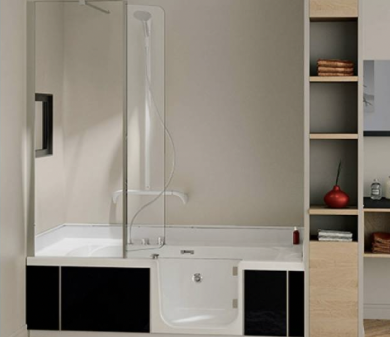 Aménagement de baignoire PMR à Bordeaux Caudéran : Globale Rénovation Pages Bordeaux rénovation salle d'eau et sanitaire