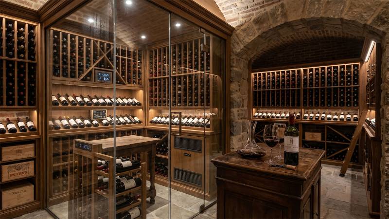 Rénovation maison Bordeaux : Transformer son garage en cave à vin climatisée avec espace dégustation.