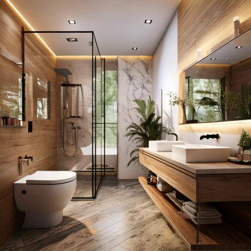 Modernisation de salle de bain en région Bordelaise, avec remplacement WC et douche à l'italienne